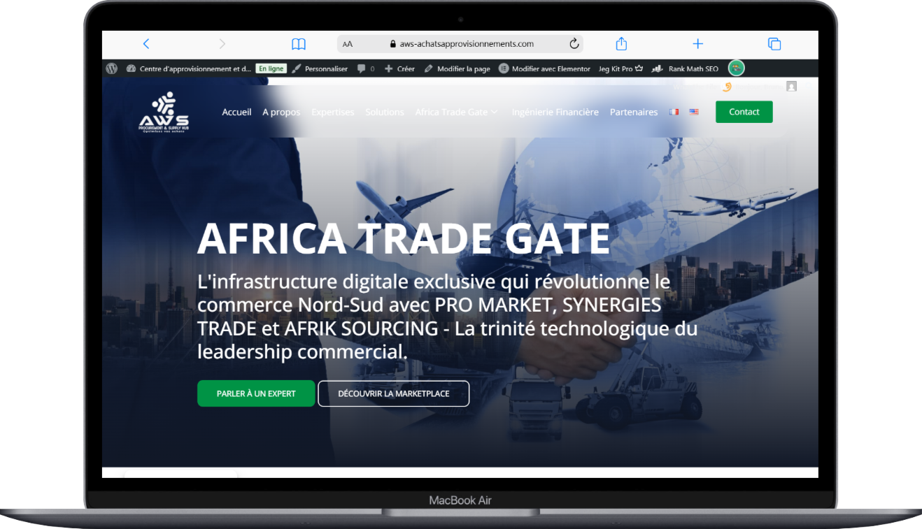 Macbook Air aws achatsapprovisionnements.com agence web wordpress