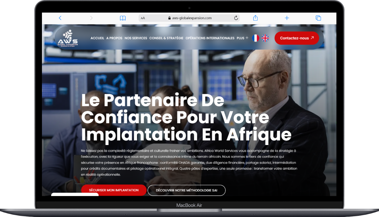 Macbook Air aws agence web wordpress