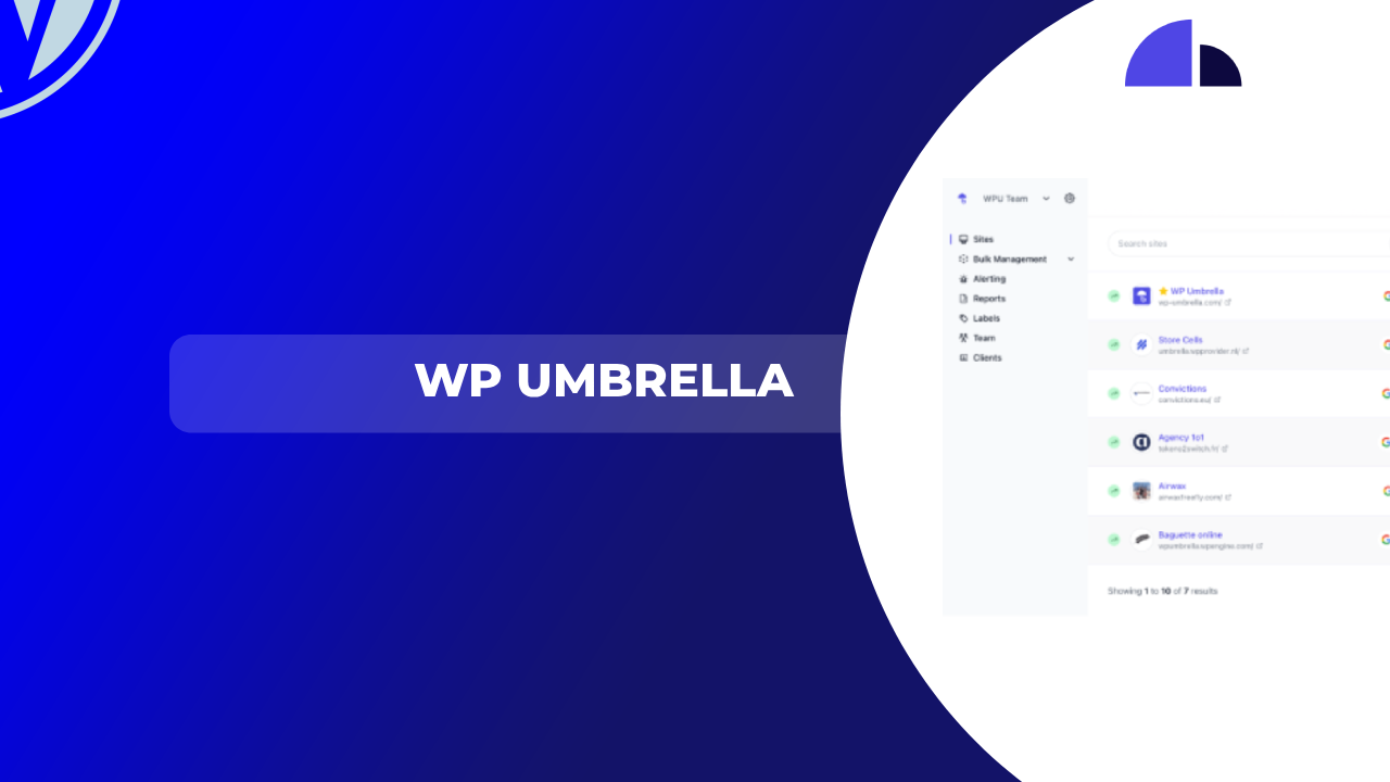 WP Umbrella agence web wordpress